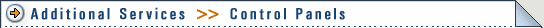> Additional Services >> Control Panels