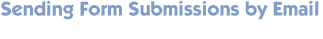 sending form submissions by email